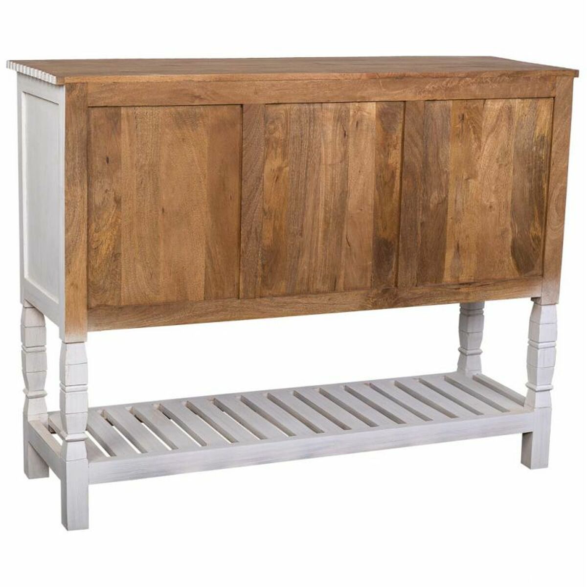 Skänk Alexandra House Living Vit Naturell Mangoträ 42 x 130 x 101 cm - 5