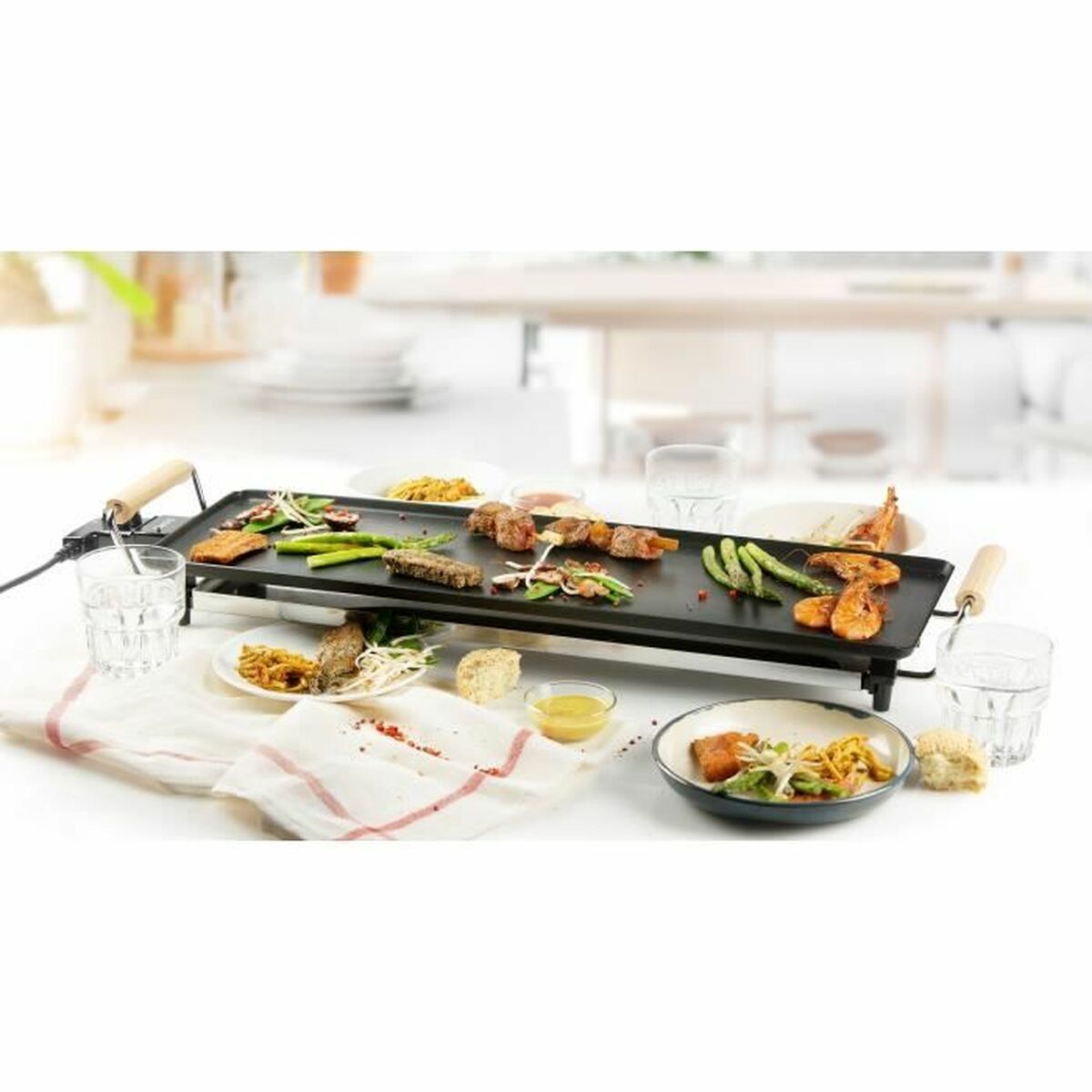 Grillplatta DOMO DO8312TP noir 1800 W - 6