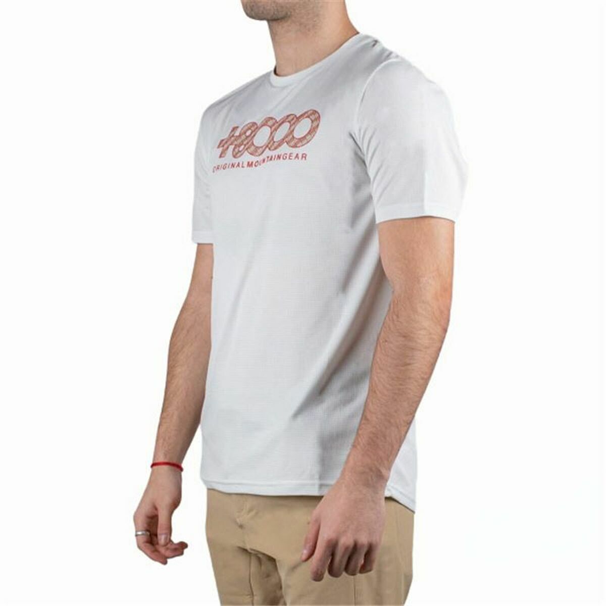 T-shirt med kortärm Herr +8000 Usame Vit - 3