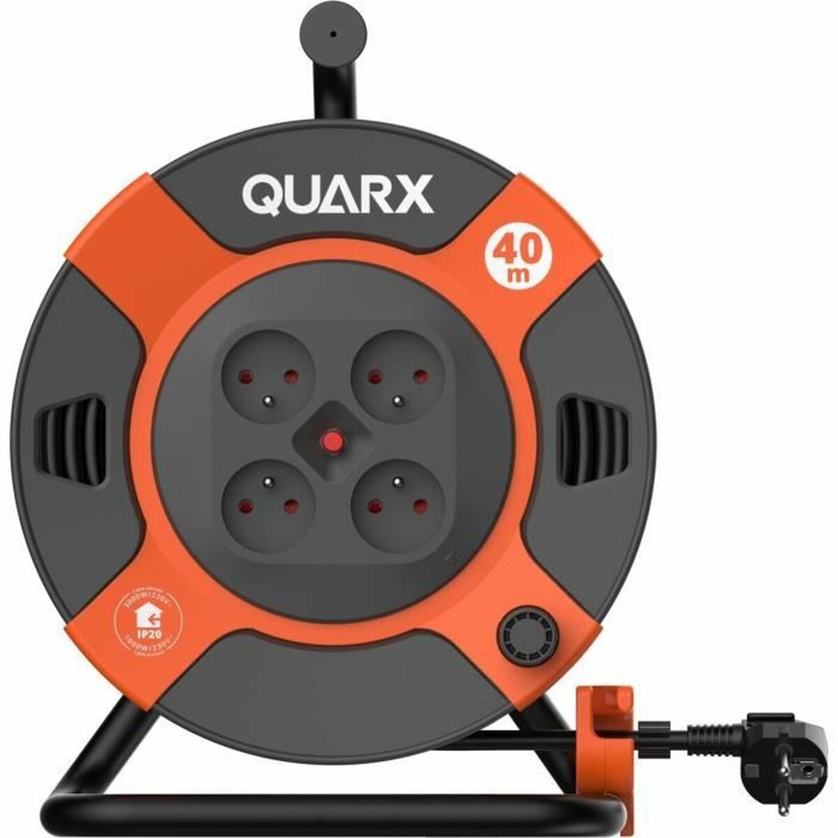 Förlängningssladd QUARX H07RN-F Svart 40 m - 2