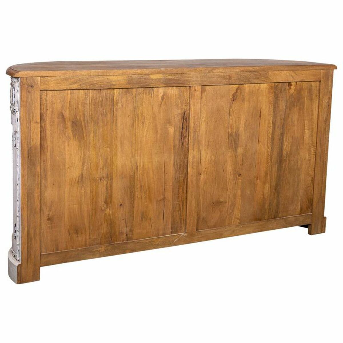 Skänk Alexandra House Living Vit Brun Mässing Mangoträ 45 x 177 x 91 cm - 4