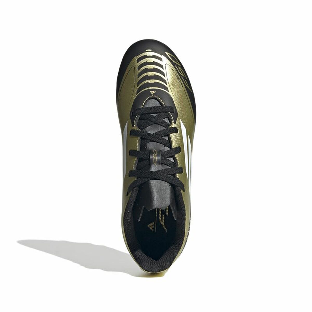 Fotbollsskor för barn Adidas F50 Club Messi Vit Gyllene - 2