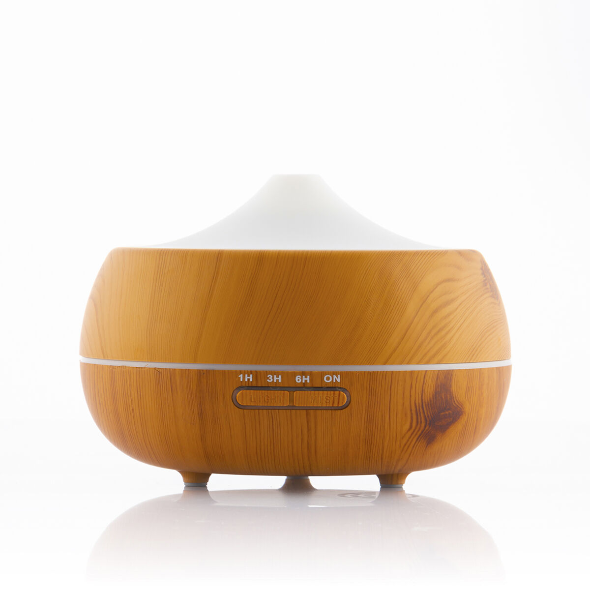 Doftspridare och luftfuktare med flerfärgad LED Wooden-Effect InnovaGoods - 30