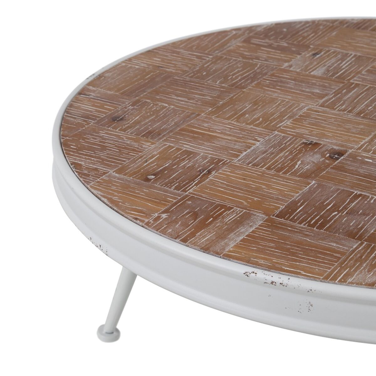 Soffbord Vit Naturell 74,5 x 74,5 x 38 cm - 9