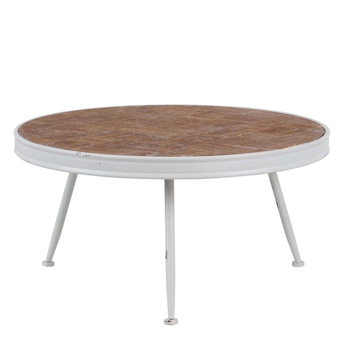 Soffbord Vit Naturell 74,5 x 74,5 x 38 cm