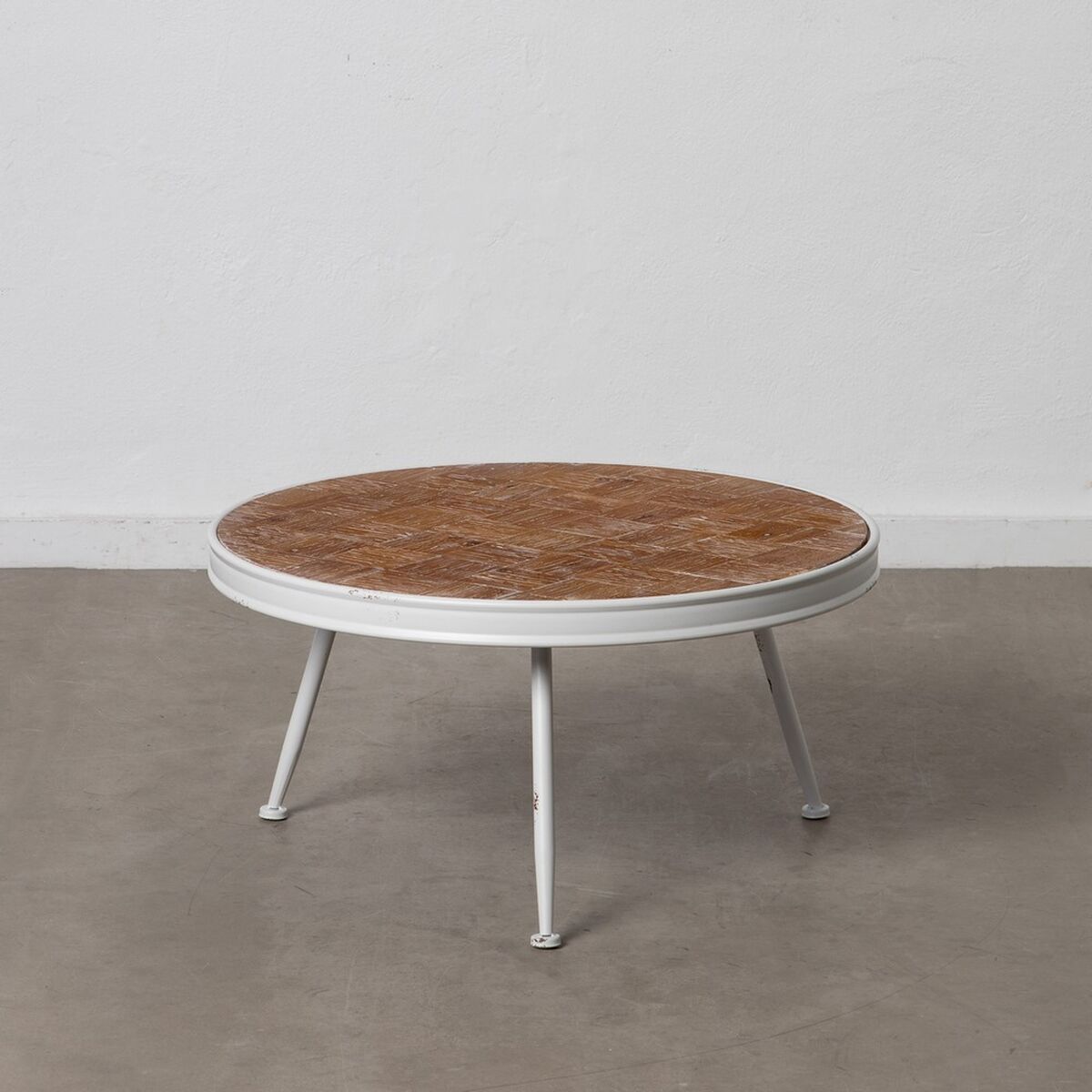 Soffbord Vit Naturell 74,5 x 74,5 x 38 cm - 14
