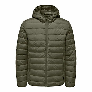 Träningsjacka Herr Only & Sons Onsbrody Quilt Oliv