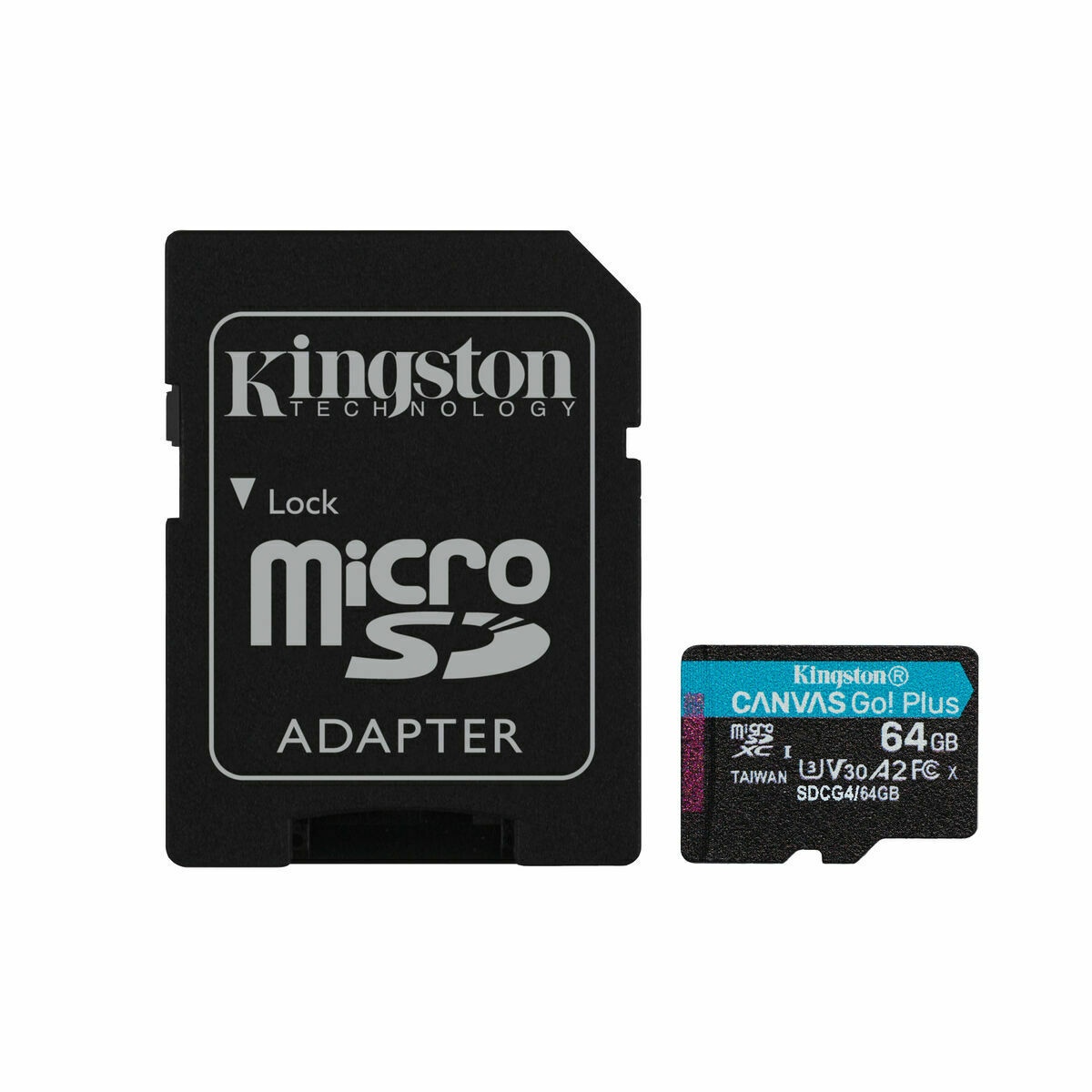 Micro-SD Minneskort med Adapter Kingston SDCG4/64GB 64 GB - 3