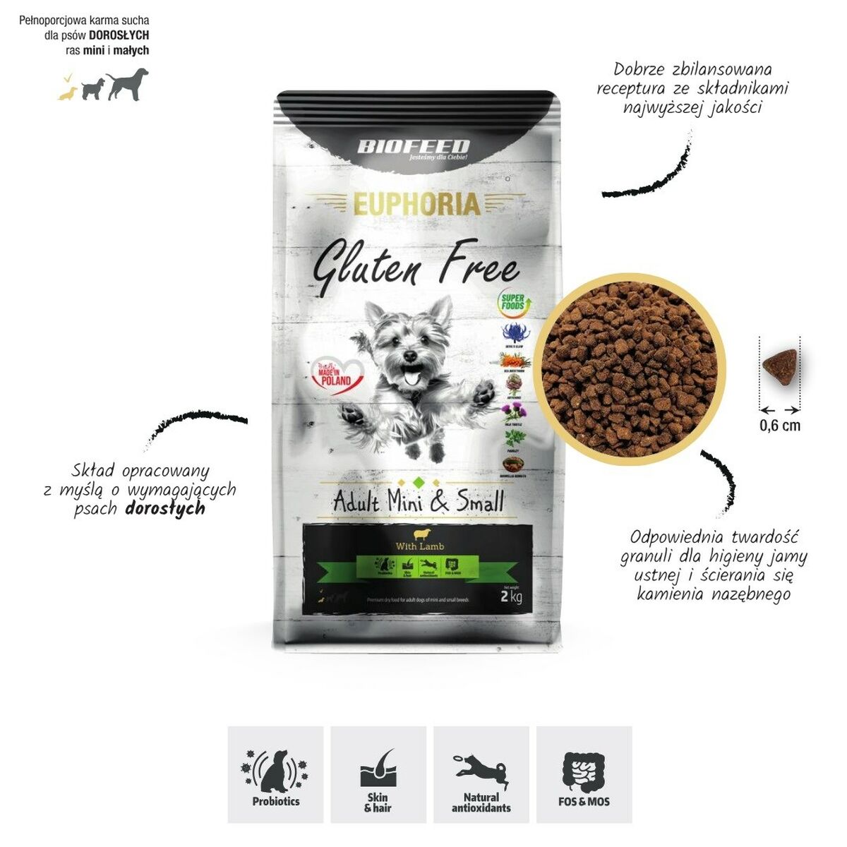 Foder Biofeed Adult Mini & Small Lamm 12 kg - 3