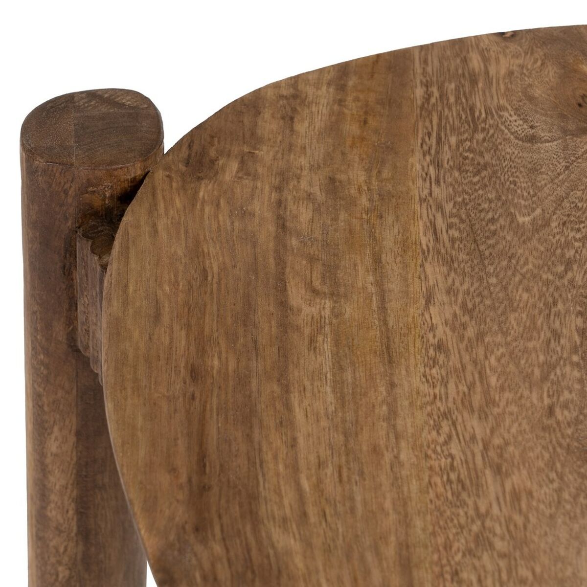Sidobord 58 x 56 x 56 cm Naturell Mangoträ - 4