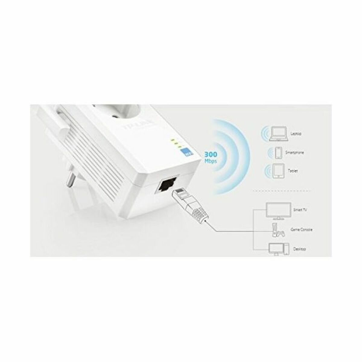 Anslutningspunkt med relästation TP-Link TL-WA860RE           WiFi N300 2T2R Vit - 4