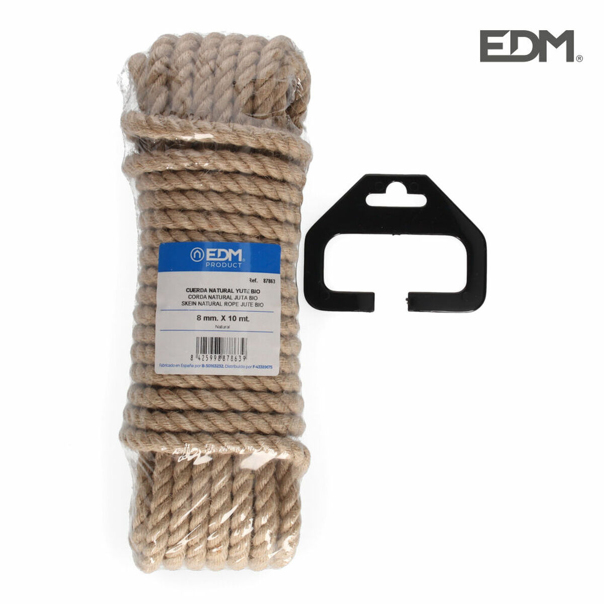 Snöre EDM 87863 Naturell Jute 10 m