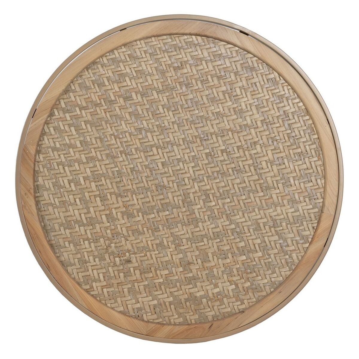 Soffbord Beige Järn Rattan 70 x 70 x 39,5 cm - 2