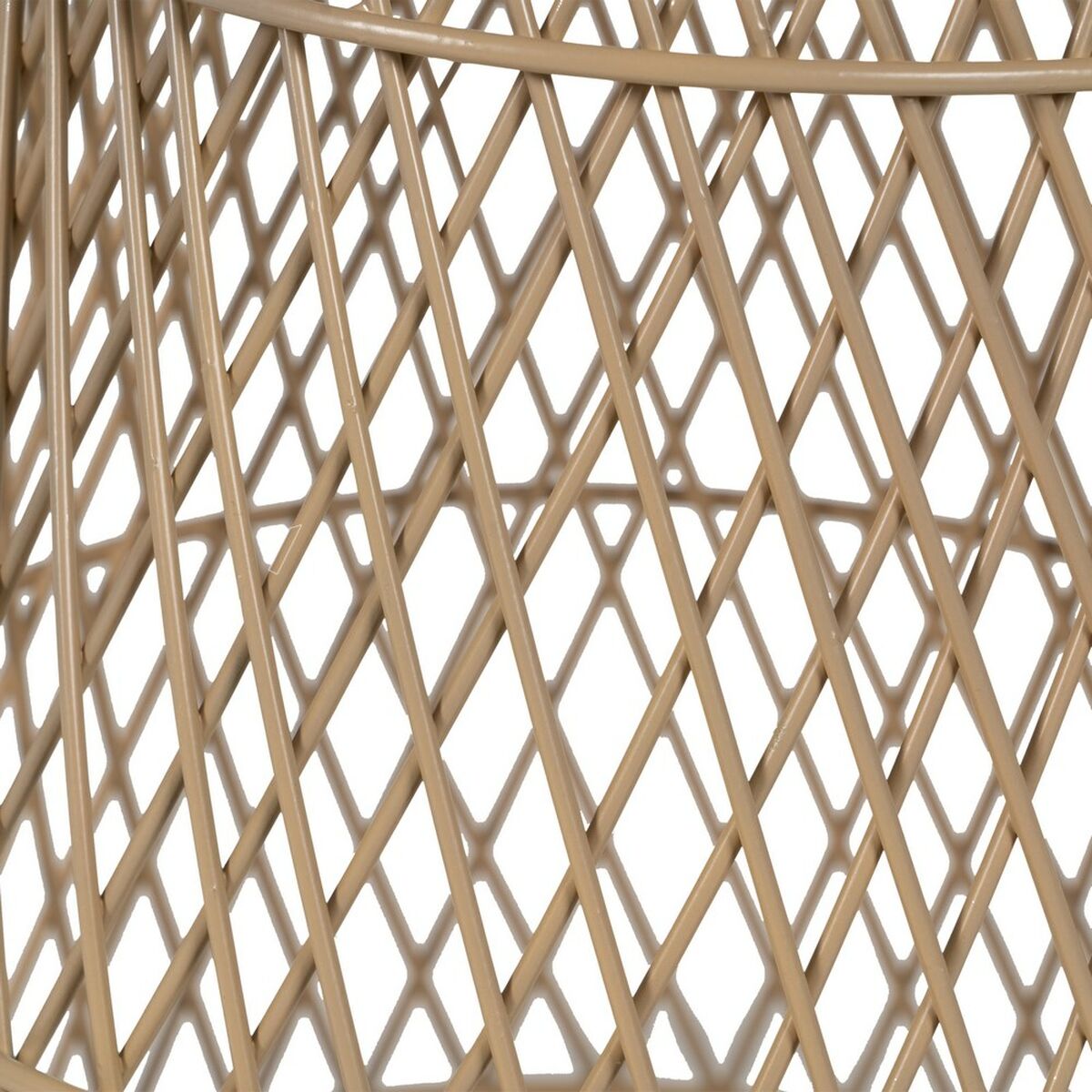 Soffbord Beige Järn Rattan 70 x 70 x 39,5 cm - 4