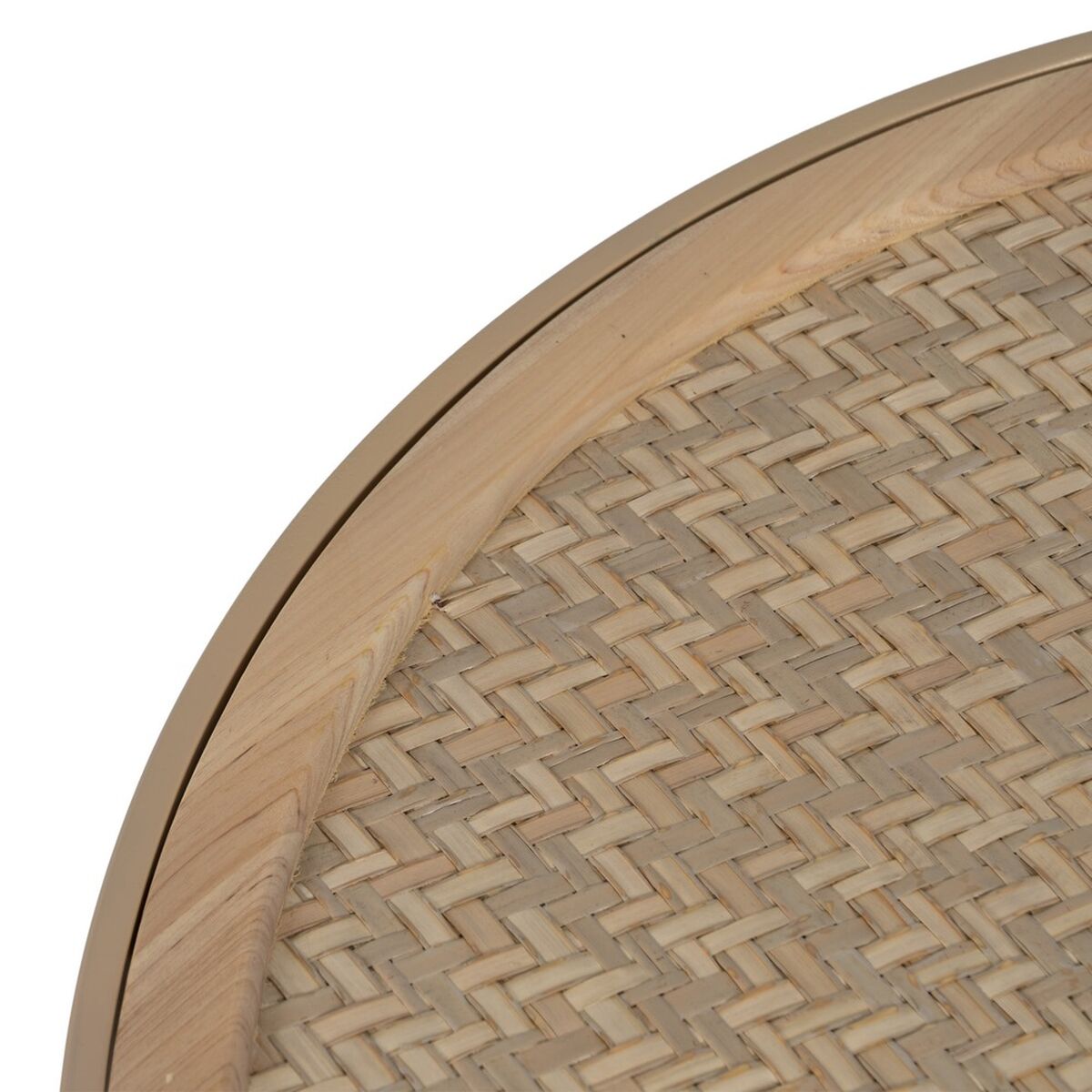 Soffbord Beige Järn Rattan 70 x 70 x 39,5 cm - 6