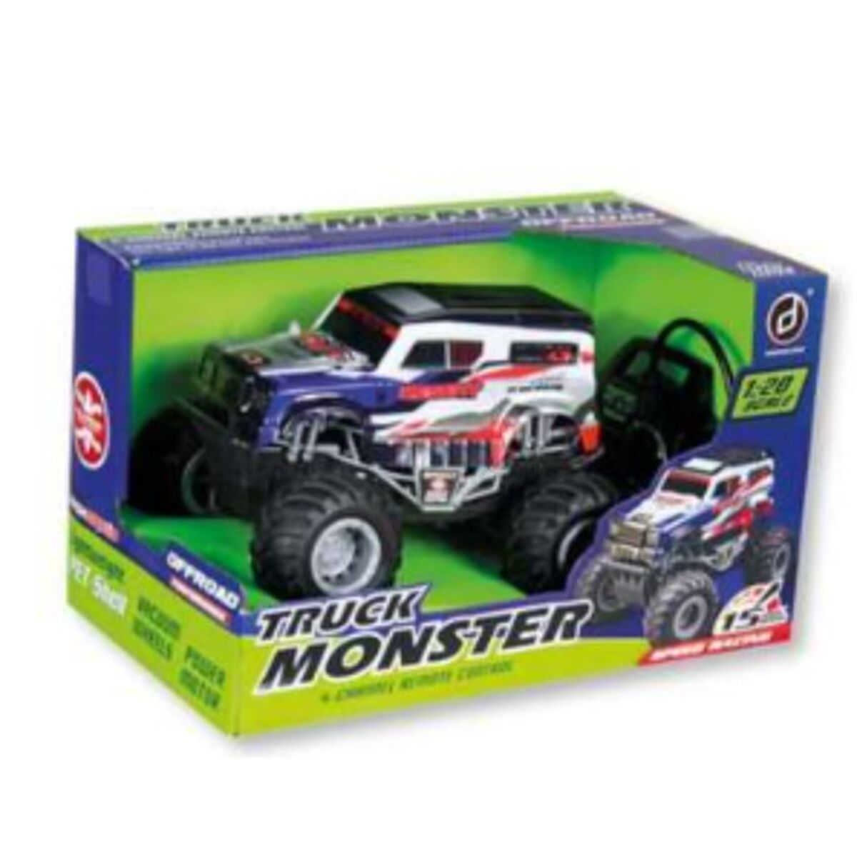 Radiostyrd bil Monster  1:20 18 x 13 x 13 cm - 2