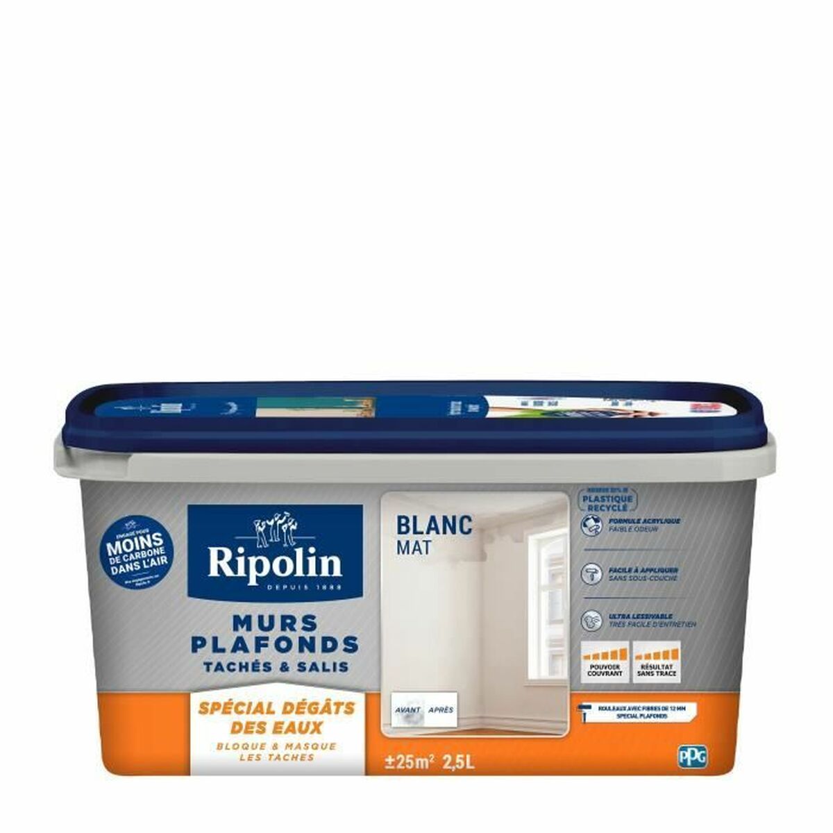 Måla Ripolin Vit 4 Kg 20 kg 750 ml 4 L
