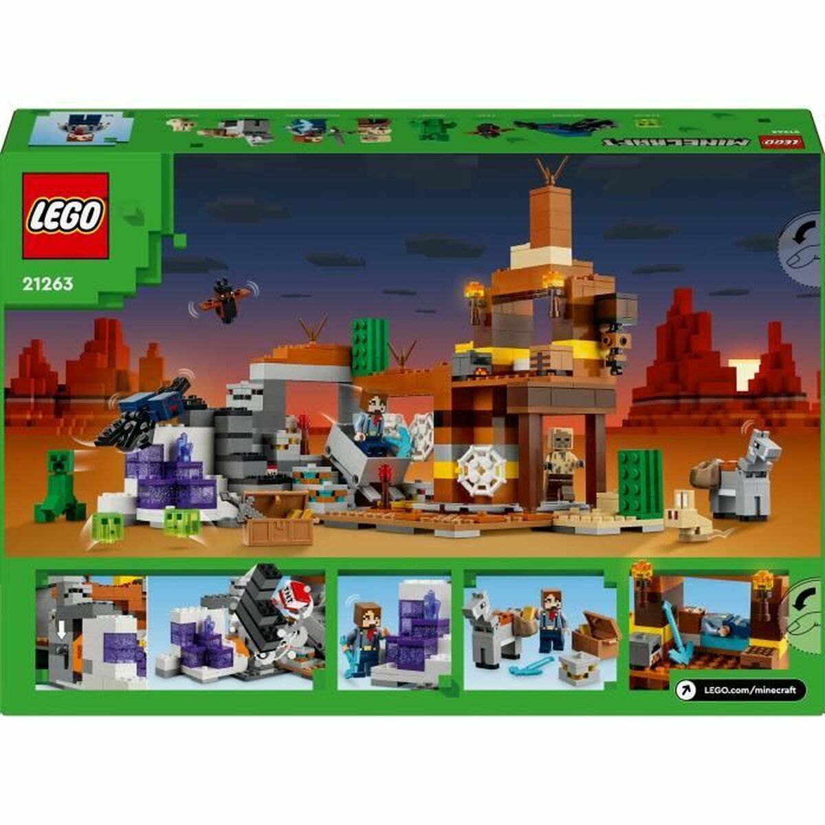 Byggsats Lego Minecraft 21263 Badlands Mine Multicolour 538 Delar - 6
