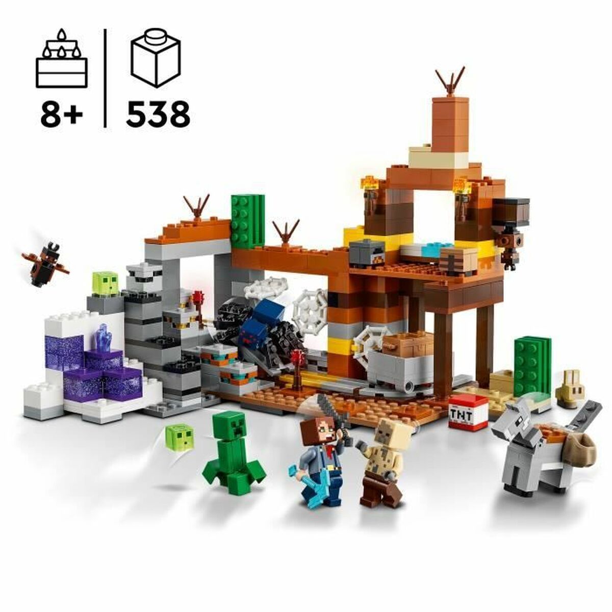 Byggsats Lego Minecraft 21263 Badlands Mine Multicolour 538 Delar - 2