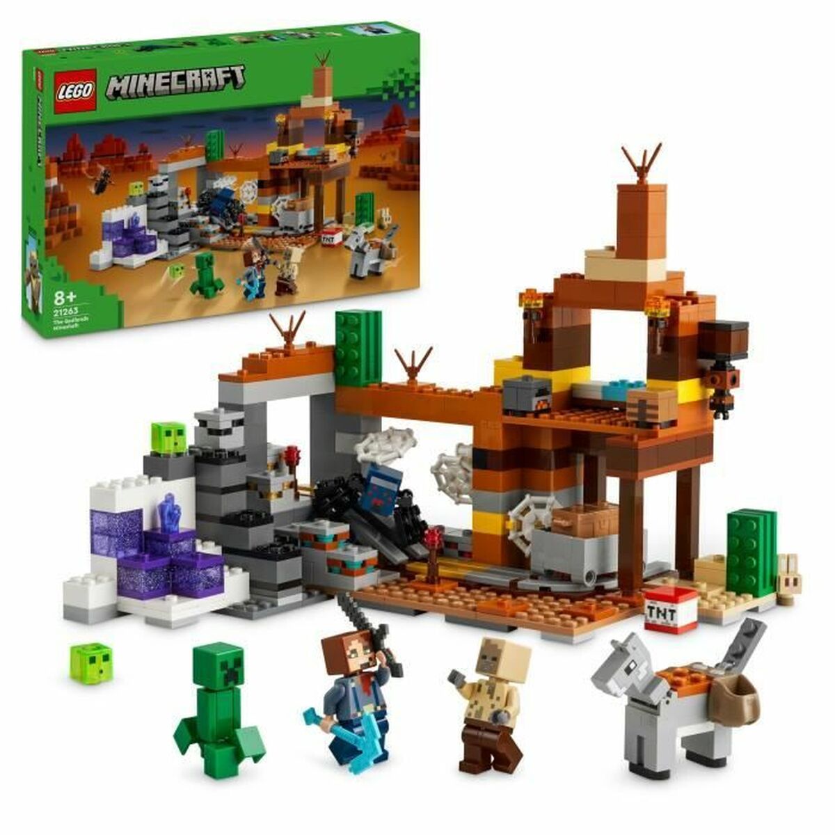 Byggsats Lego Minecraft 21263 Badlands Mine Multicolour 538 Delar