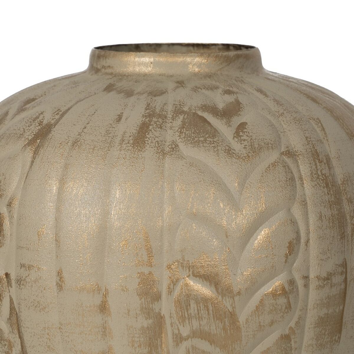 Vas Beige Gyllene Järn 25 x 25 x 33 cm - 4