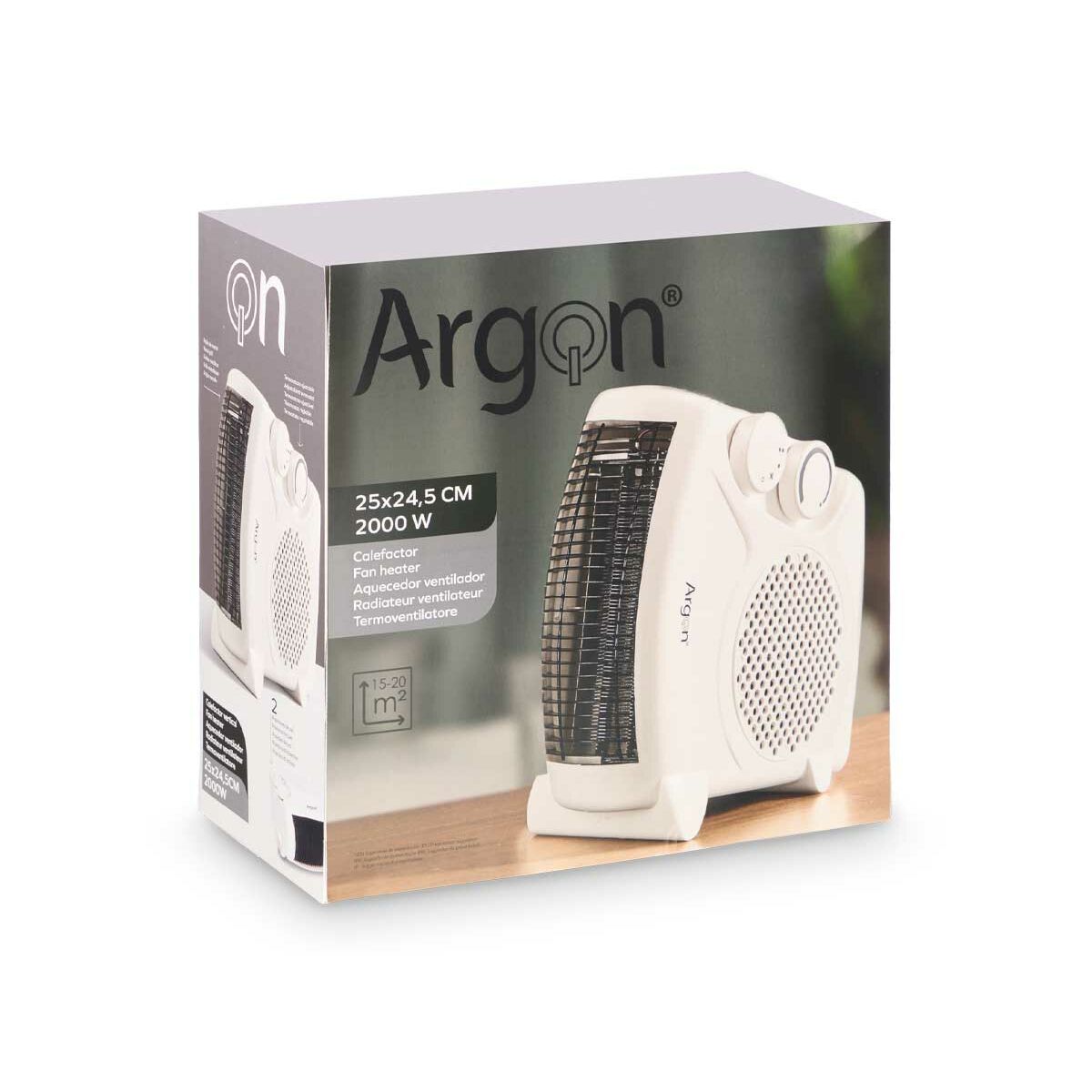 Vertikalt värmeelement Argon Vit 2000 W - 3