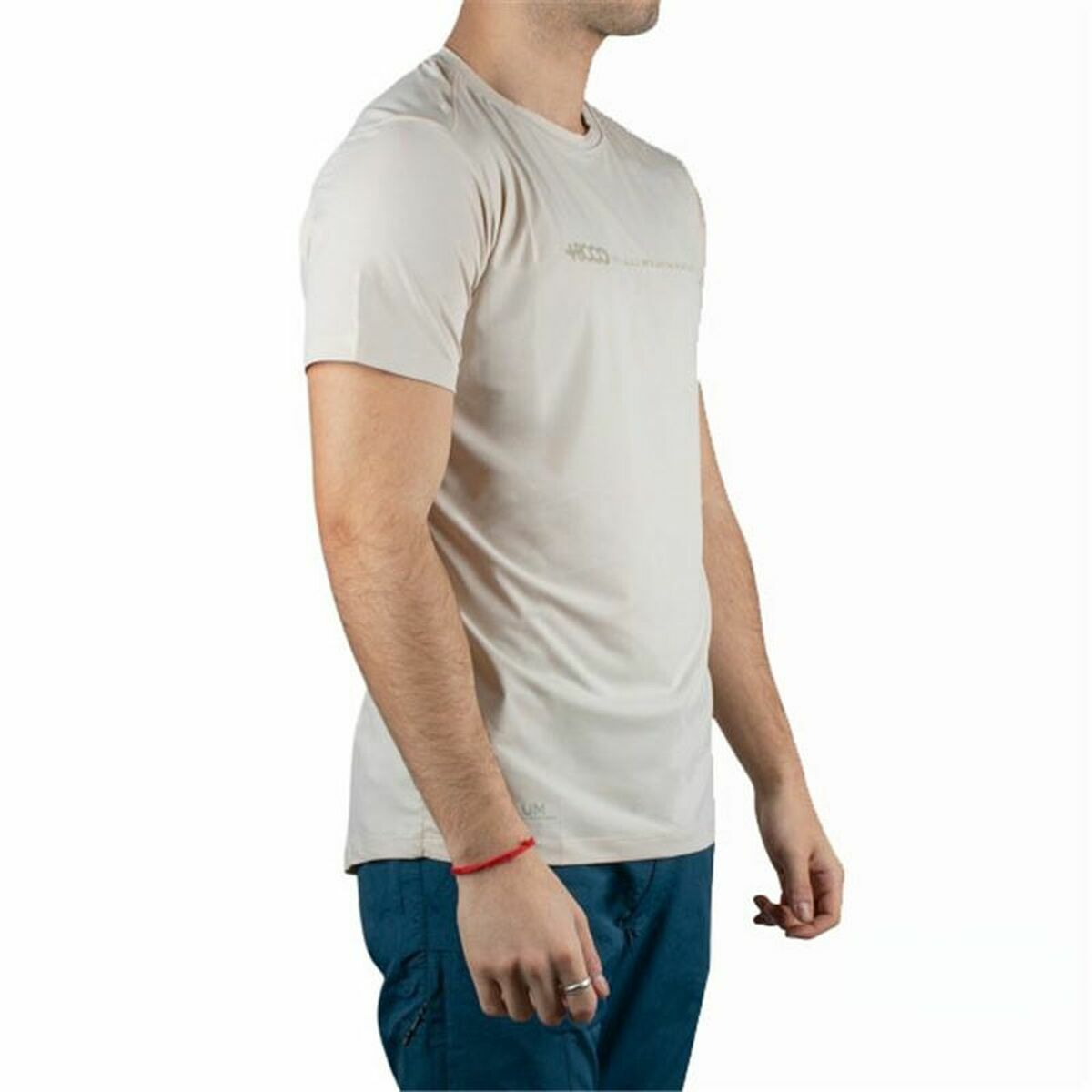 T-shirt med kortärm Herr +8000 Uvero Beige - 3