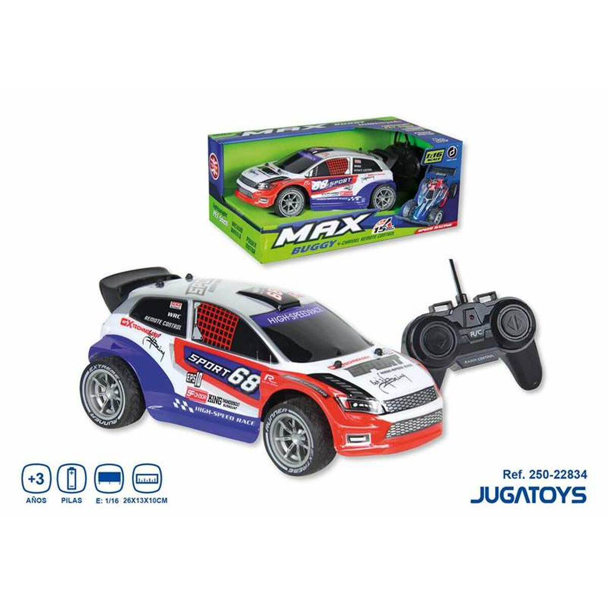 Radiostyrd bil Max Buggy 1:16 26 x 13 x 10 cm - 3
