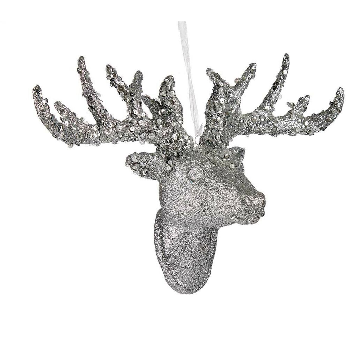 Julgranskula Krist+ Vit Silvrig Silver Julrenar 32 cm Hängen (4 antal) - 2