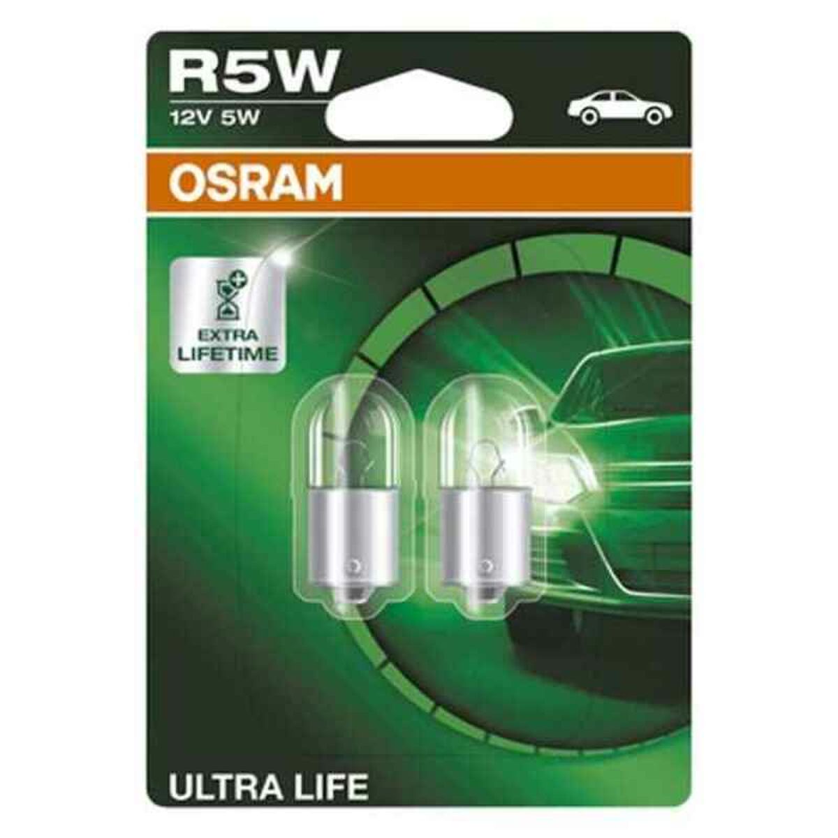 Glödlampa för bil OS5007ULT-02B Osram OS5007ULT-02B R5W 5W 12V (2 Delar)