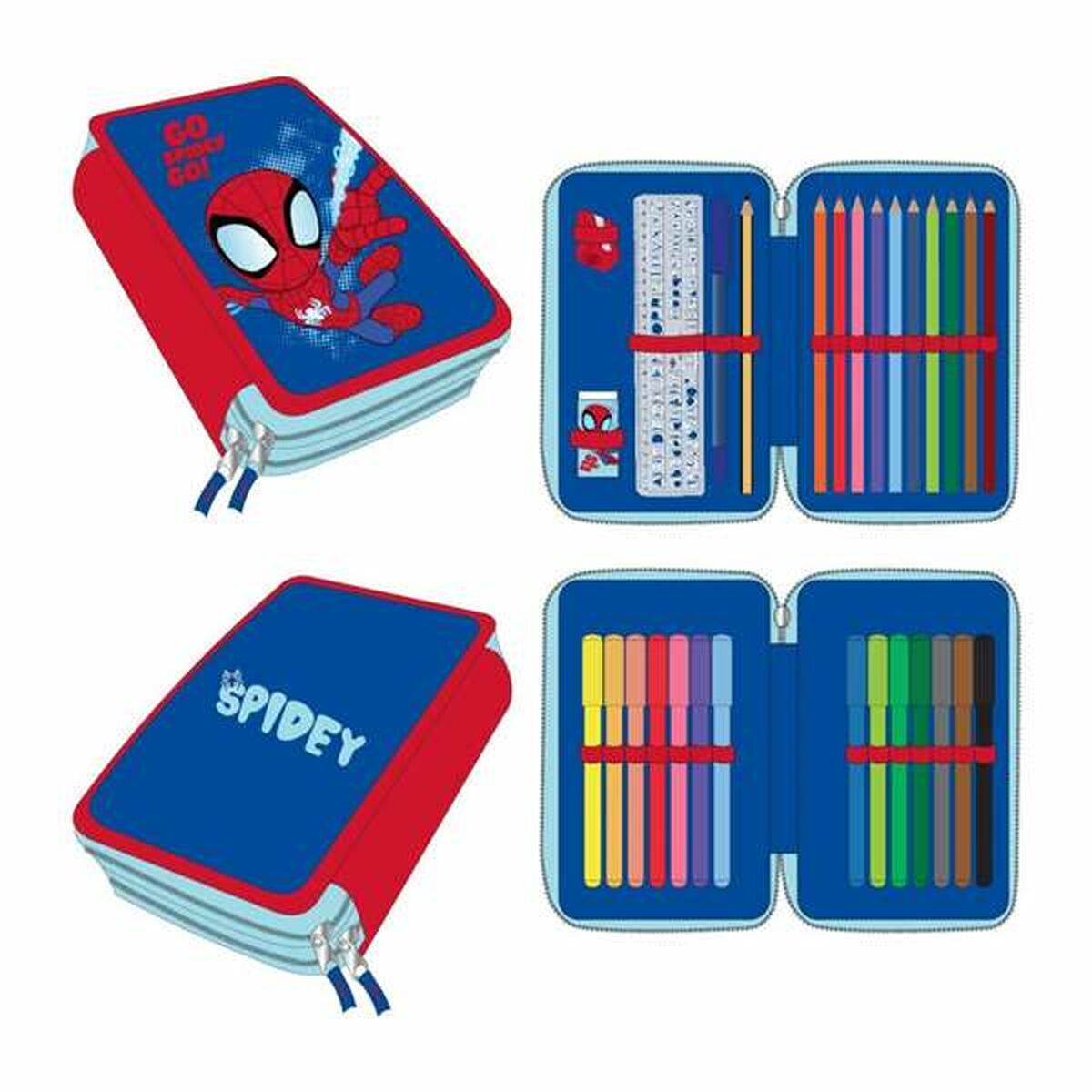 Skolväska Spidey Blå 12,5 x 19,5 x 4,5 cm - 2