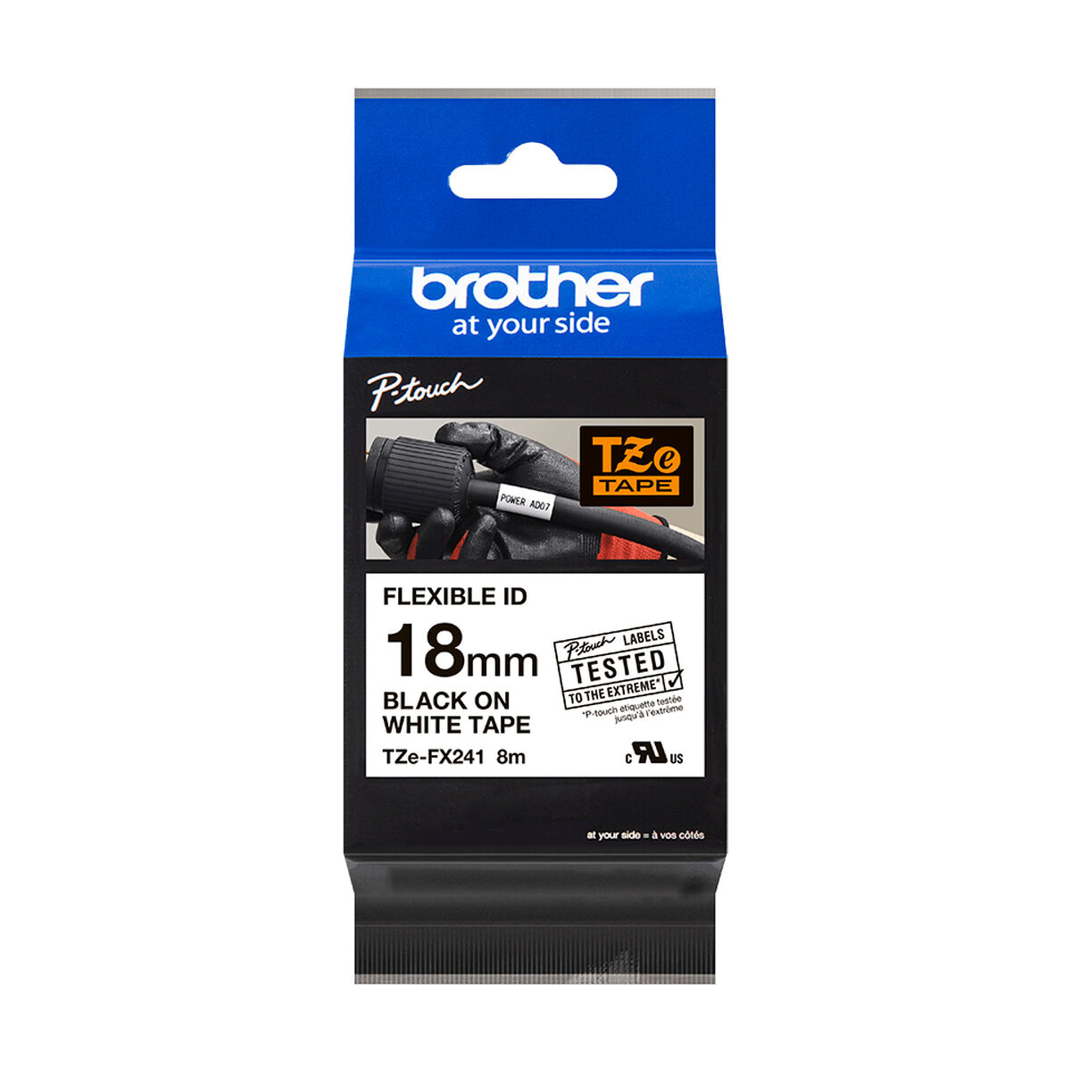 ATX Semitorn Brother TZEFX241 Röd Svart/Vit