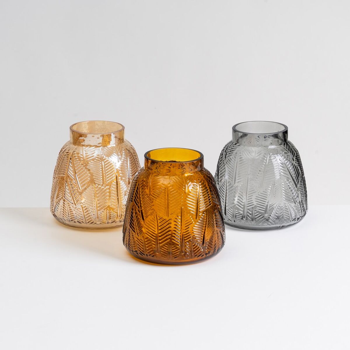 Vas Grå Glas 15 x 15 x 15 cm - 5