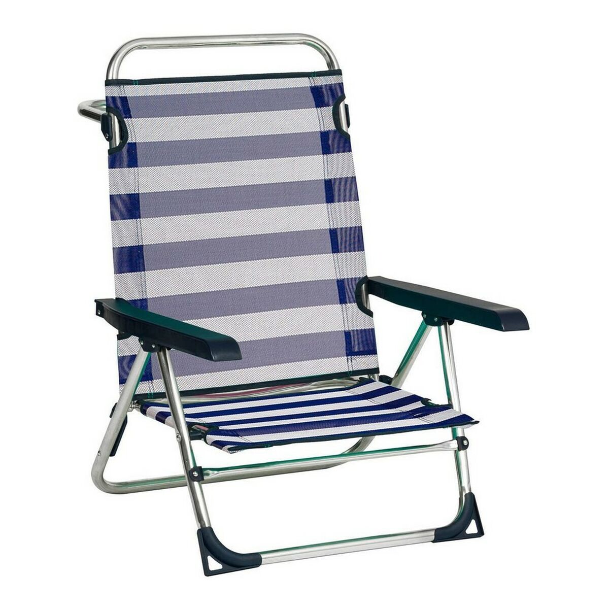 Strandstol Alco 1 Aluminium Multipla positioner Hopfällbar 79,5 x 59,5 x 56 cm (79,5 x 59,5 x 56 cm)