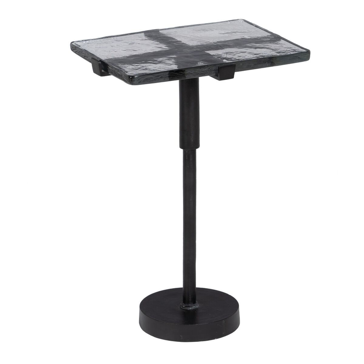 Sidobord 41 x 32 x 59 cm Glas Svart Metall - 6