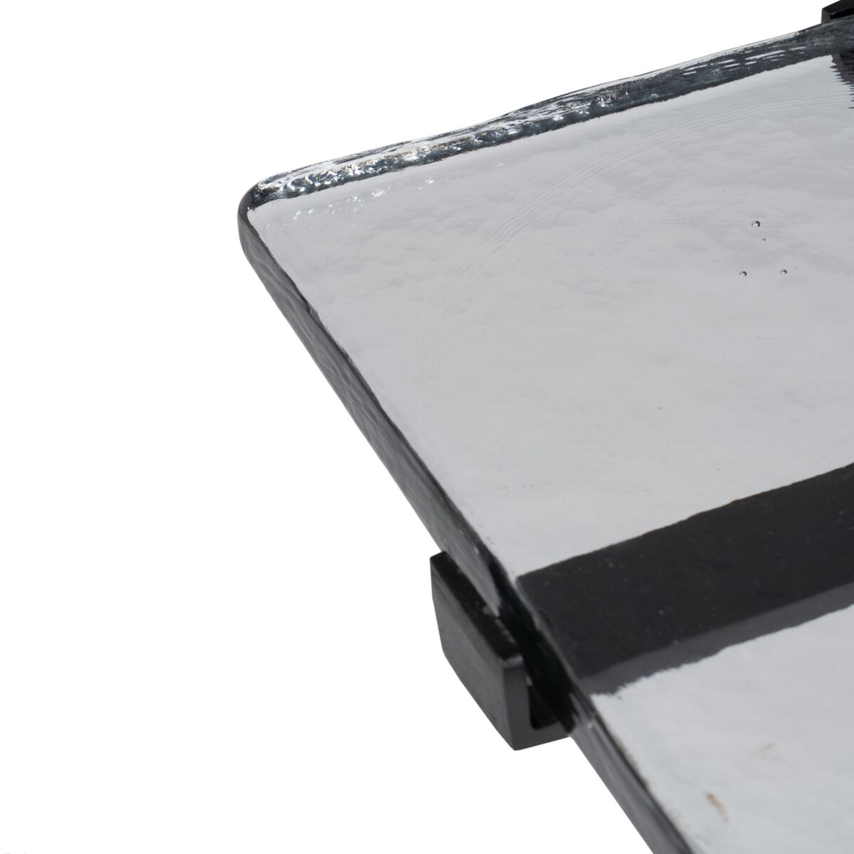 Sidobord 41 x 32 x 59 cm Glas Svart Metall - 5