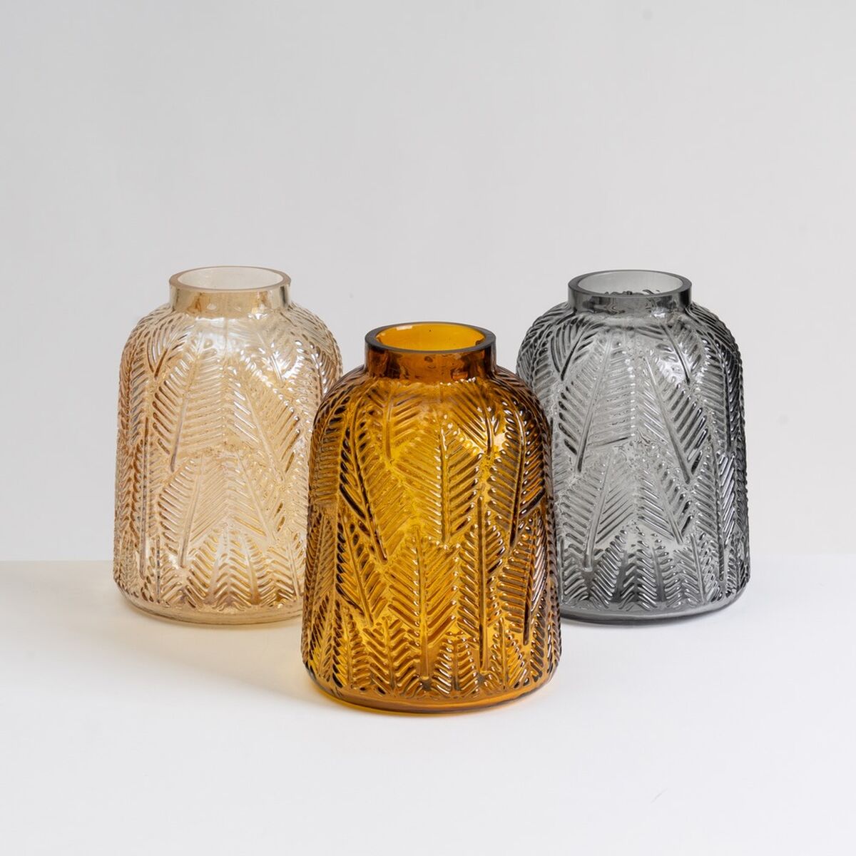 Vas Grå Glas 15 x 15 x 20 cm - 5