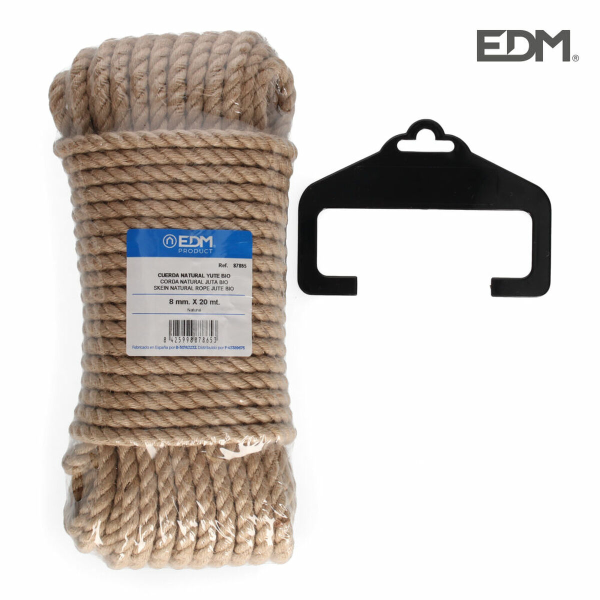 Snöre EDM 87865 Naturell Jute 20 m