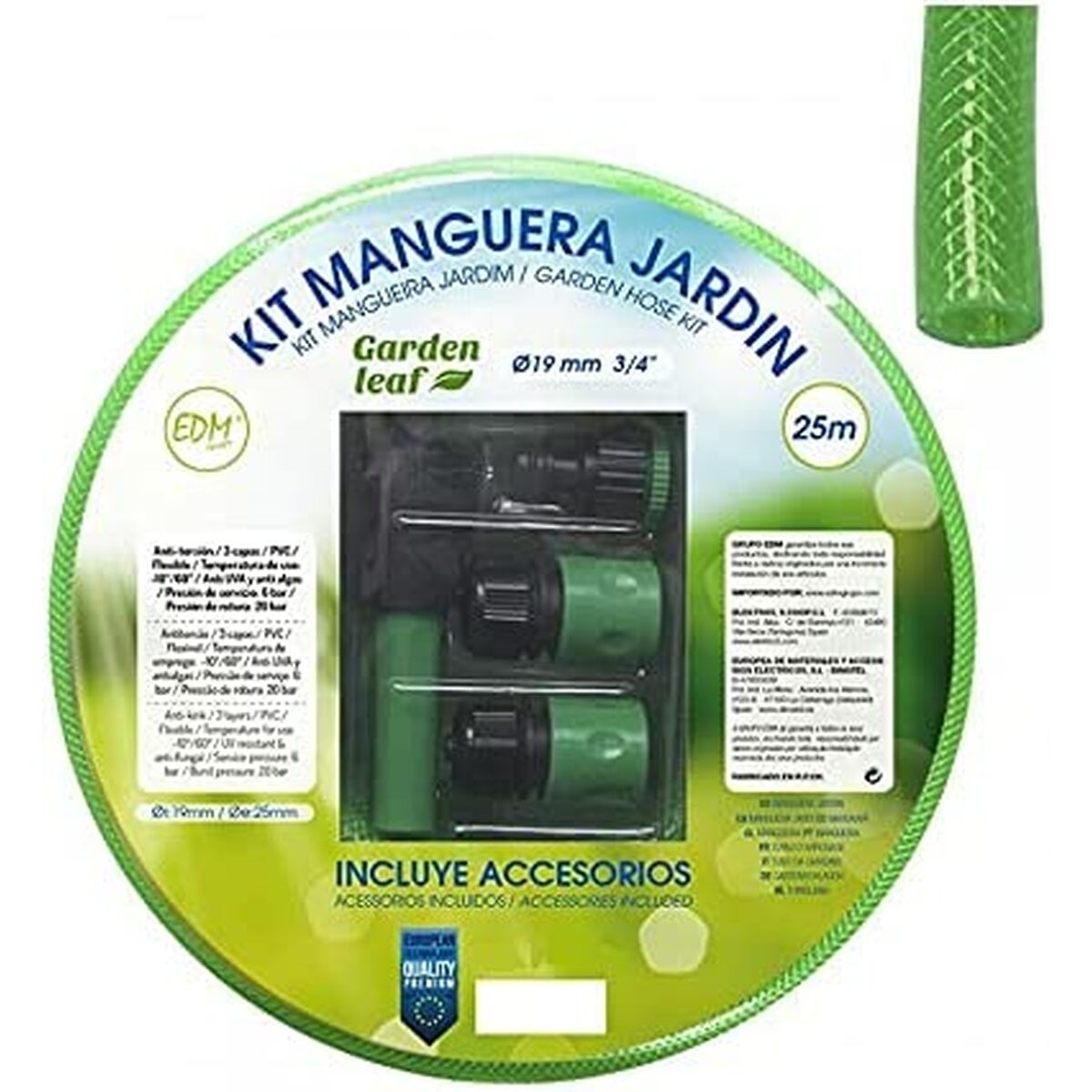 Slang EDM 74065 PVC Ø 25 mm (25 m) (5 antal) - 2