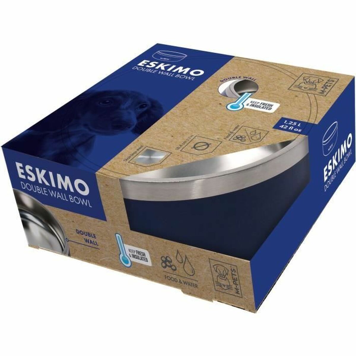 Hundmatare MPETS ESKIMO Rostfritt stål - 2