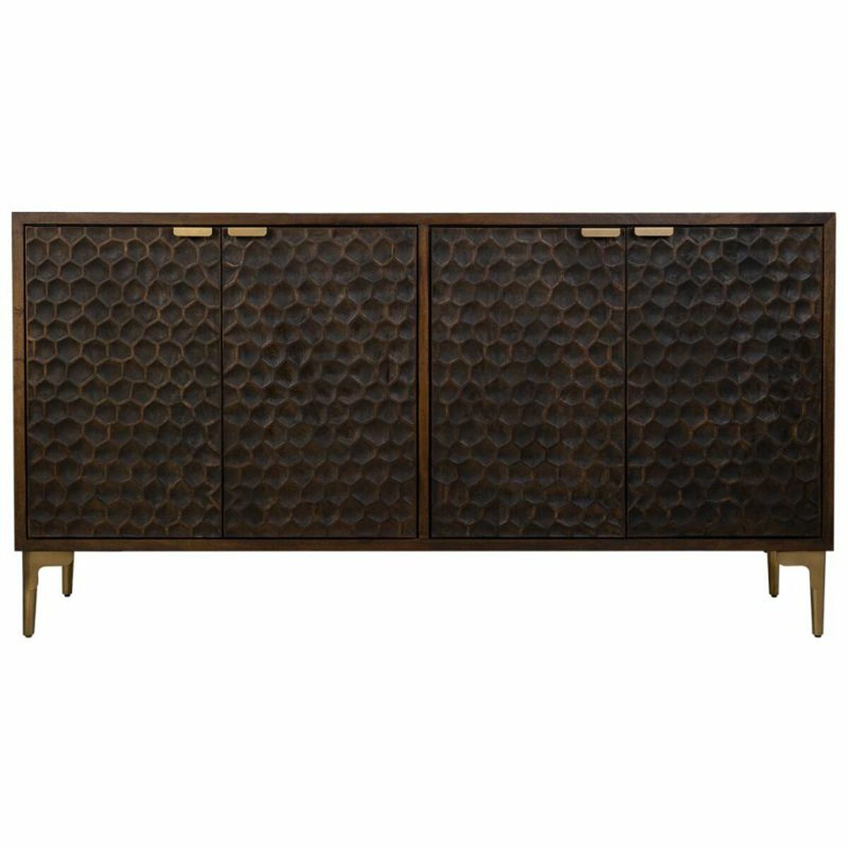 Skänk Alexandra House Living Brun Trä Järn 40 x 85 x 165 cm - 4