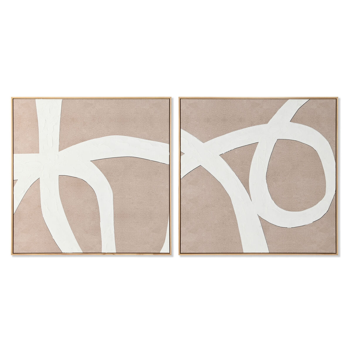 Tavla Home ESPRIT Trä Kanvas 103 x 4,3 x 103 cm 102,6 X 4,3 X 102,6 CM