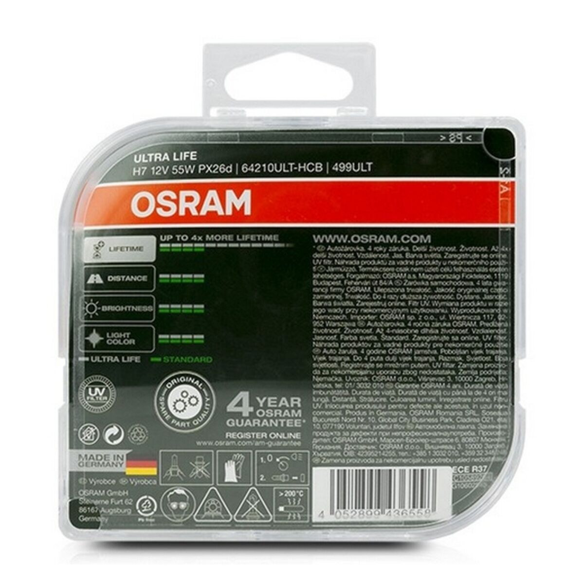 Glödlampa för bil Osram 4052899436558 H7 12V 55W - 11