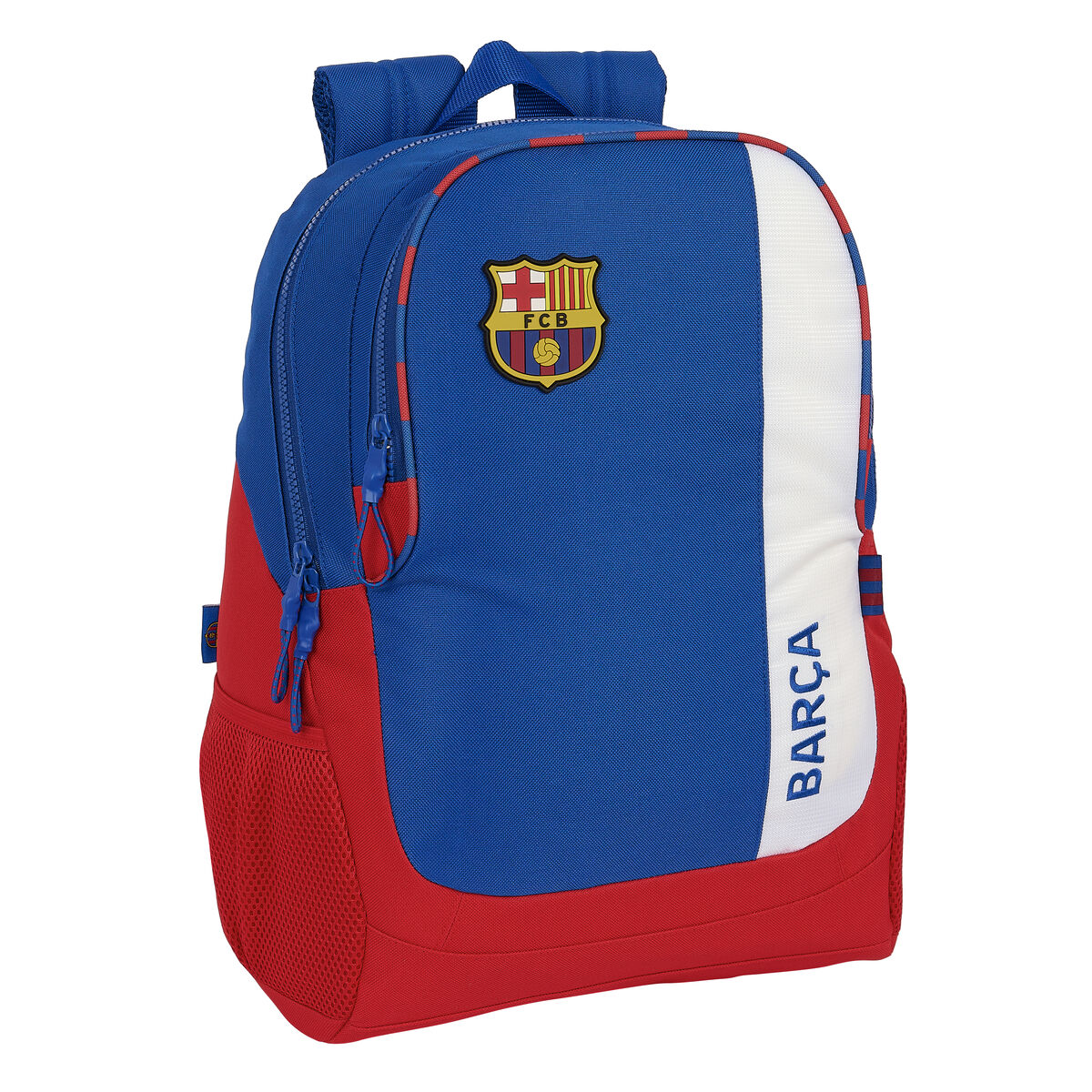 Skolryggsäck F.C. Barcelona Blå Rödbrun 32 x 44 x 16 cm
