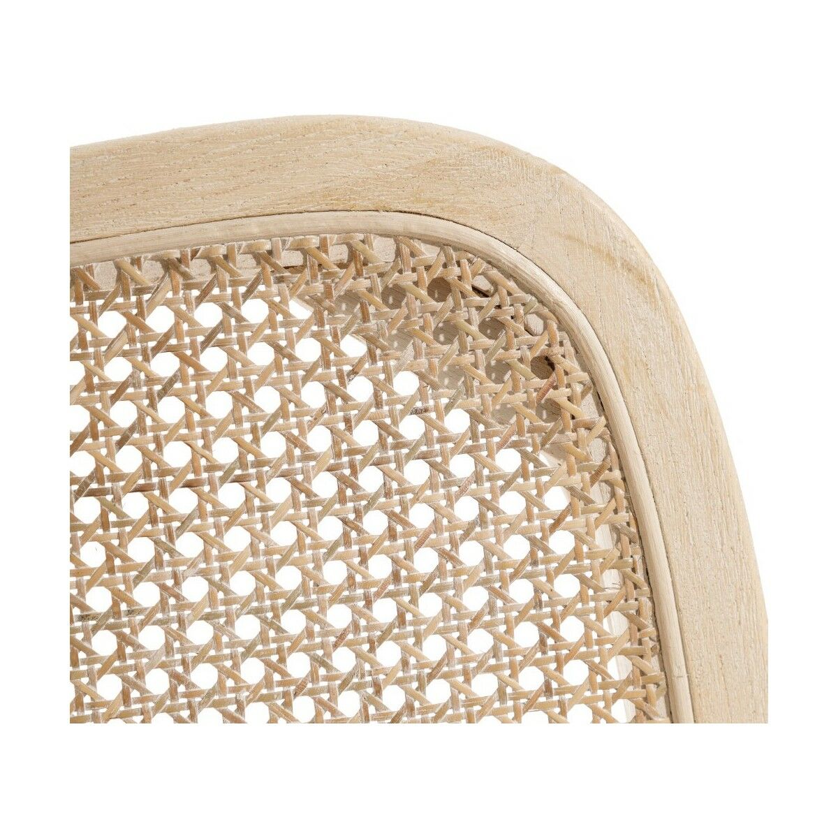 Matsalsstol 45 x 42 x 87 cm Trä Vit Rattan - 4