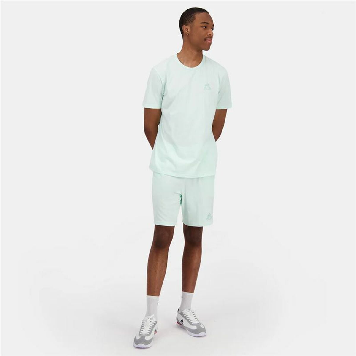 T-shirt med kortärm Herr Le coq sportif Monochrome N°3 Himmelsblå - 3