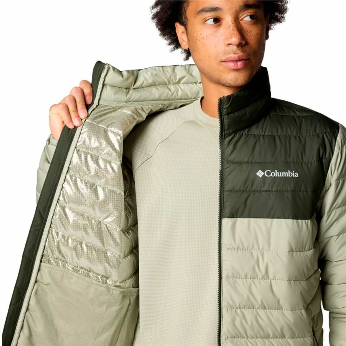 Träningsjacka Herr Columbia Powder Lite™ II Grön - 5