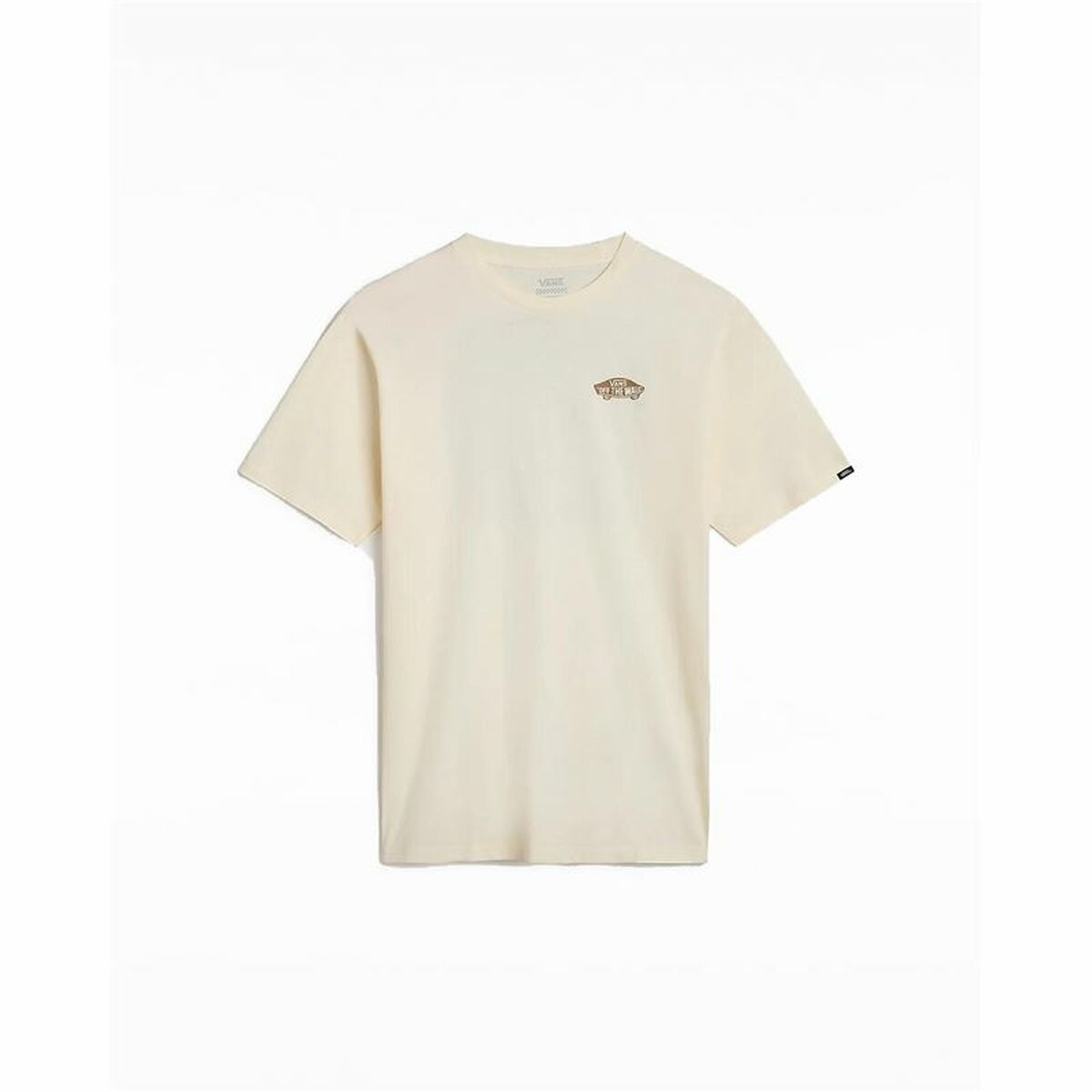T-shirt med kortärm Herr Vans Off The Wall Block Fi Varmvit