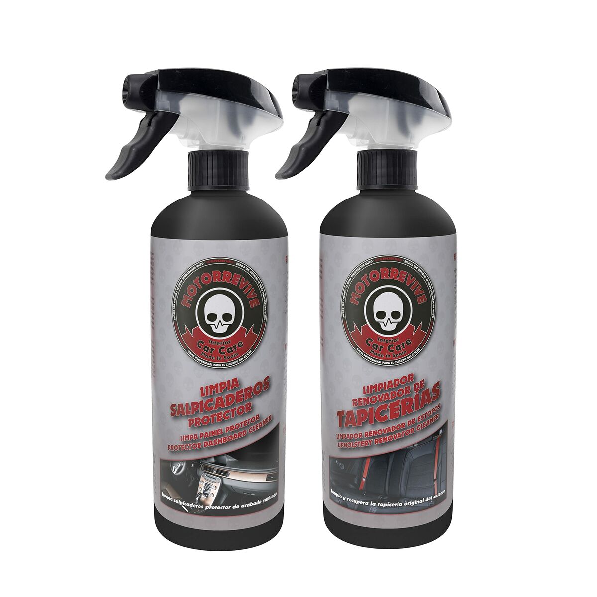 Rengörings & Lagrings-kit Motorrevive Rengöringsmedel för möbeltyg Rengöringsmedel för instrumentpaneler 2 antal