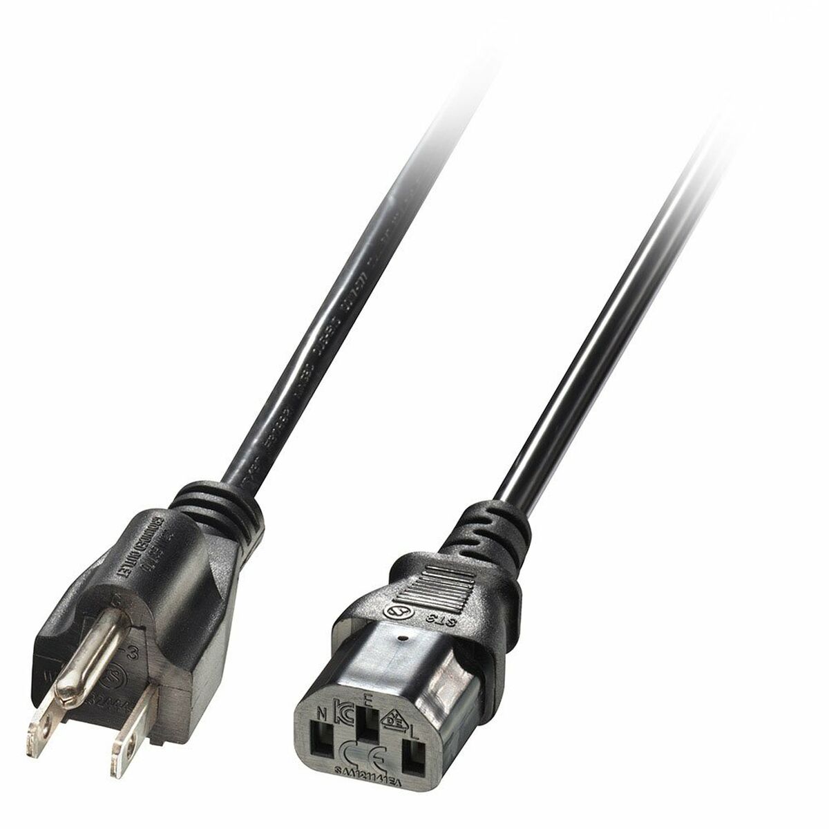 Elkabel C13 LINDY Svart